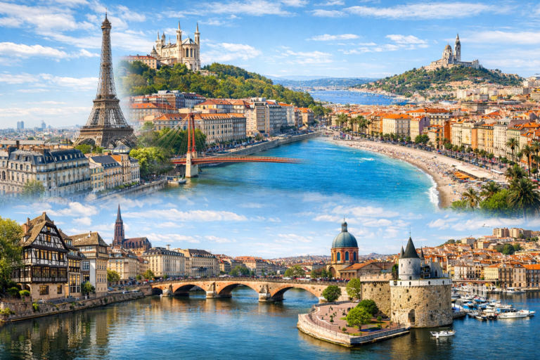 Beautiful French cities representing property opportunities across France for international buyers