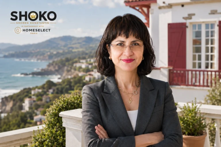 Buyer agent showing a coastal Pays Basque property along the French-Spanish border