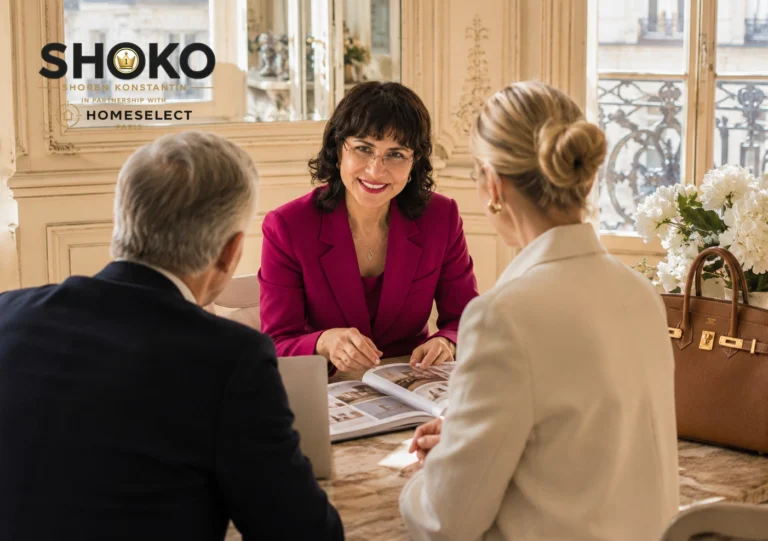 International buyer discussing how strategic mortgage financing can reduce taxable real estate wealth under France's IFI wealth tax.