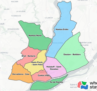 Different neighborhoods in Nantes for property buyers to explore