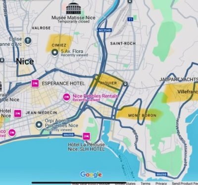 Different neighborhoods in Nice, France for property buyers to explore