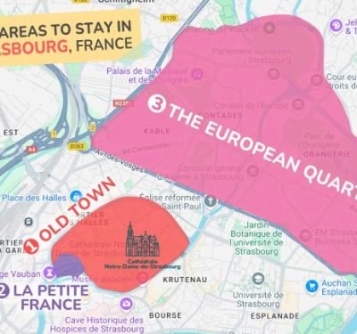 Different neighborhoods in Strasbourg for property buyers to explore