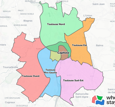 Different neighborhoods in Toulouse for property buyers to explore